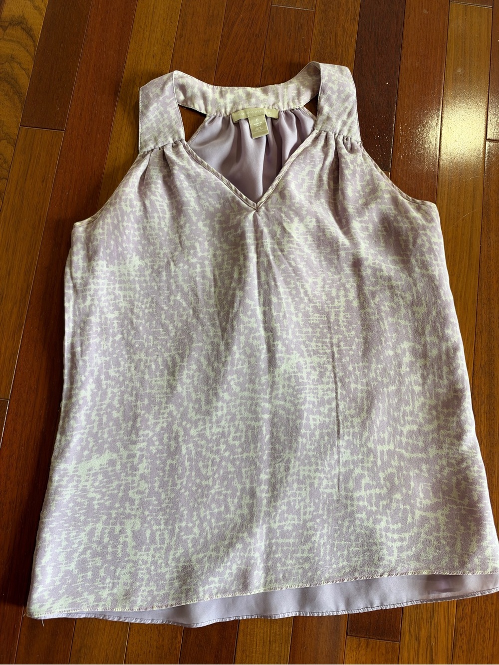 Banana Republic Lavender Printed Halter Camisole